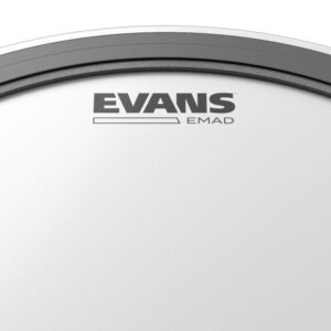 Evans EMAD Coated White Bass Drum Head, 18 Inch