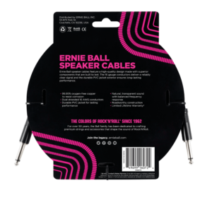 Ernie Ball Straight Speaker Cable, 2 Meters
