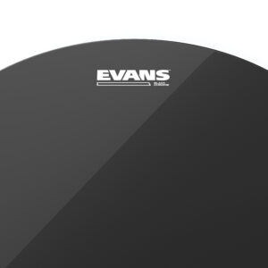 Evans Black Chrome Uncoated Tom Batter Drum Head, 8 Inch