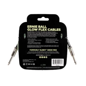 Ernie Ball Flex Instrument Cable Straight/Straight 10ft Glow